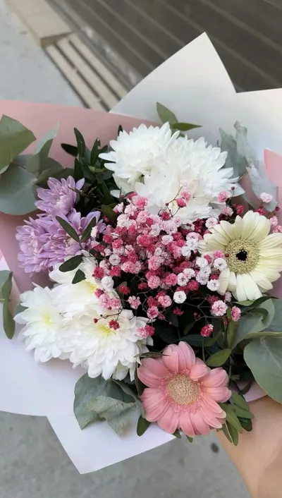 Photo du bouquet partagée par Marine Dulong