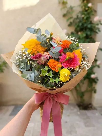bouquet coloré — création florale