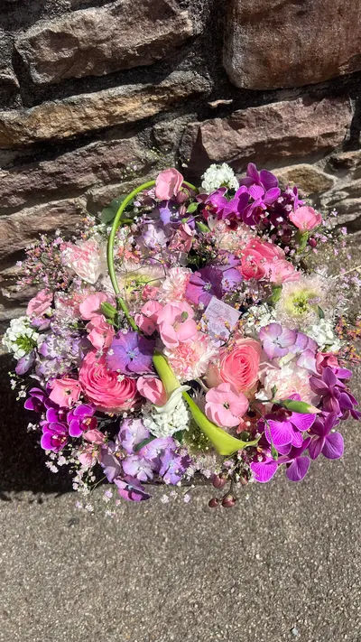 Coussin Plat — création florale
