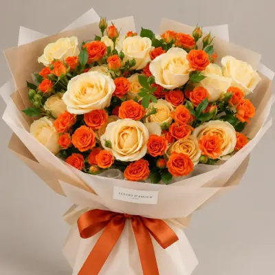 Sunset Bloom 🧡 — création florale