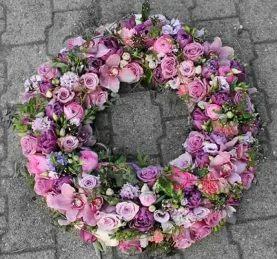 Deuil couronne — création florale
