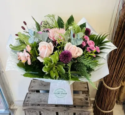 Bouquet la vie en rose — création florale