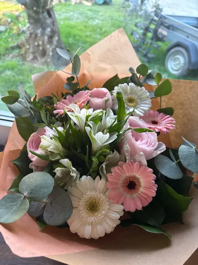Photo du bouquet partagée par Charlotte Coudert